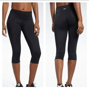 NWT Reebok Women's Black Compression Capris